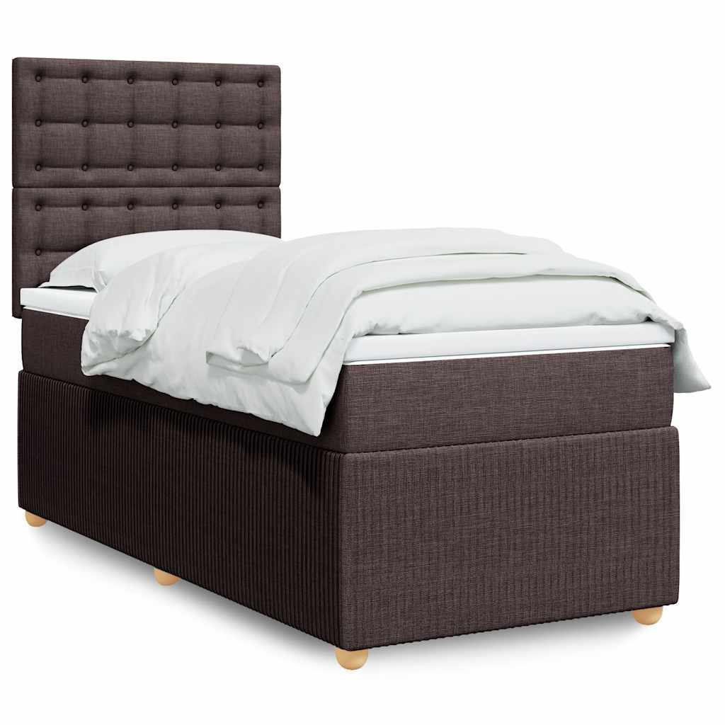 Sommier à lattes de lit avec matelas Marron foncé 90x190 cm - XIOS