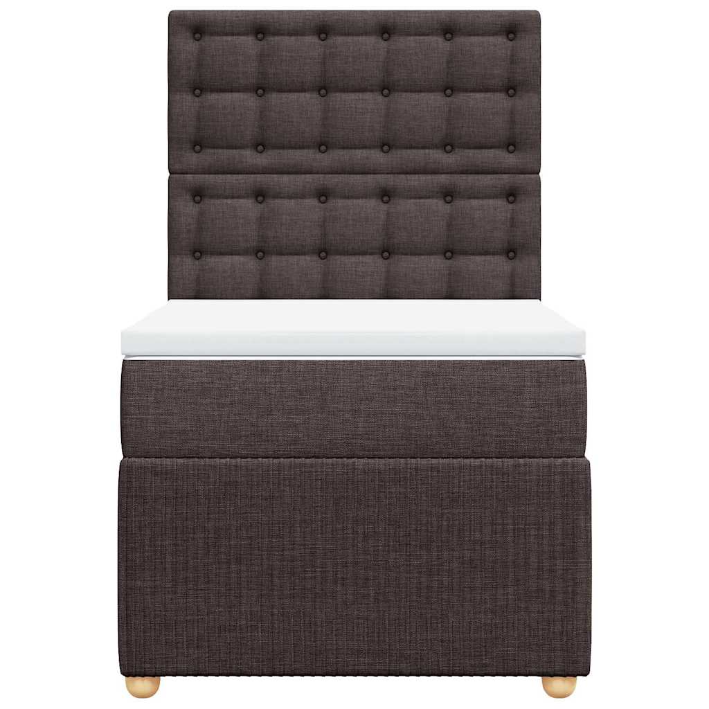 Sommier à lattes de lit avec matelas Marron foncé 90x200 cm - XIOS