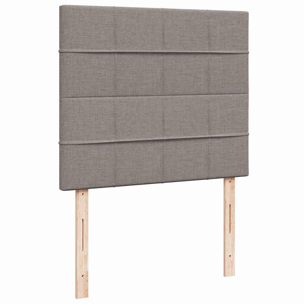 Sommier à lattes de lit avec matelas Taupe 120x200 cm Tissu - XIOS
