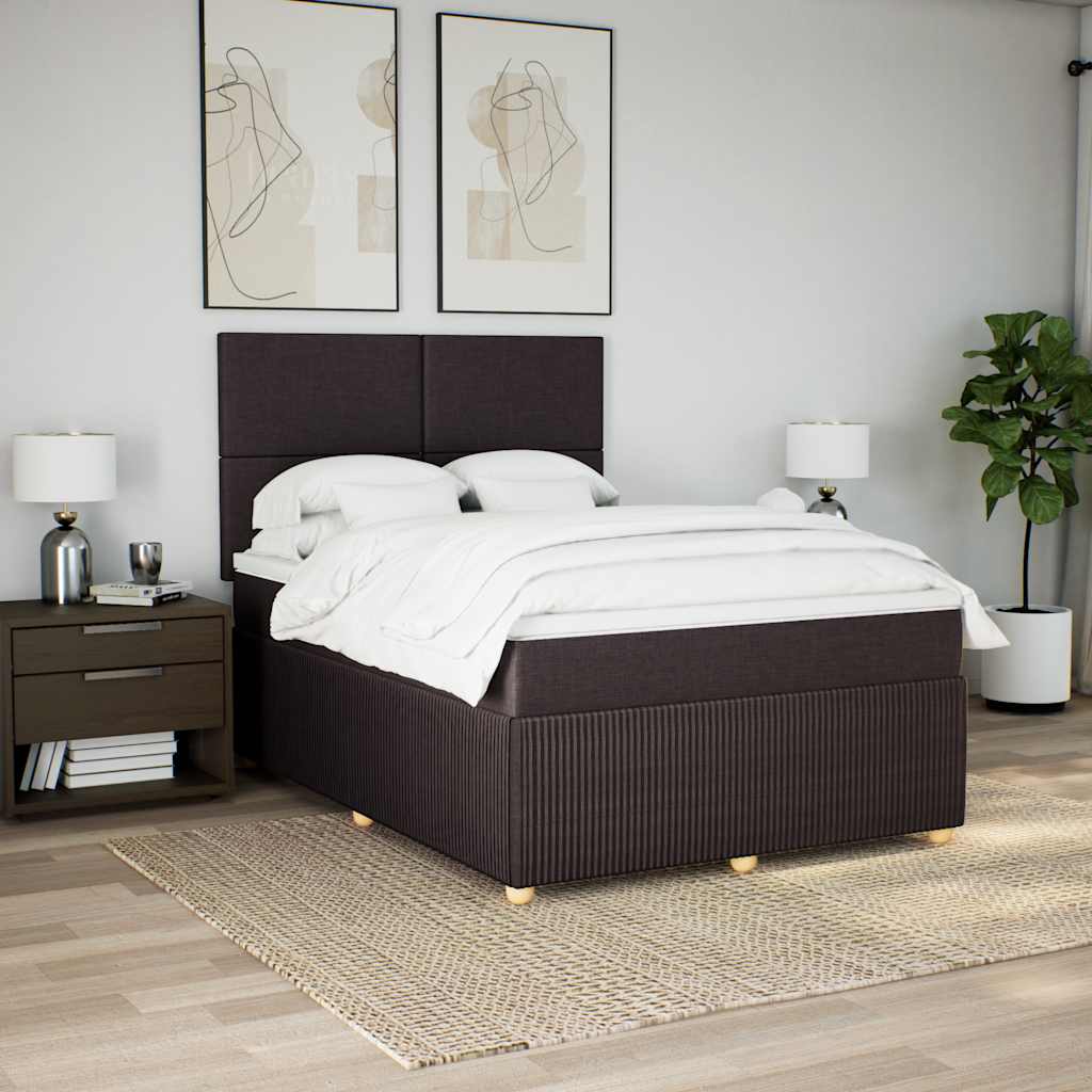 Sommier à lattes de lit avec matelas Marron foncé 160x200 cm - XIOS