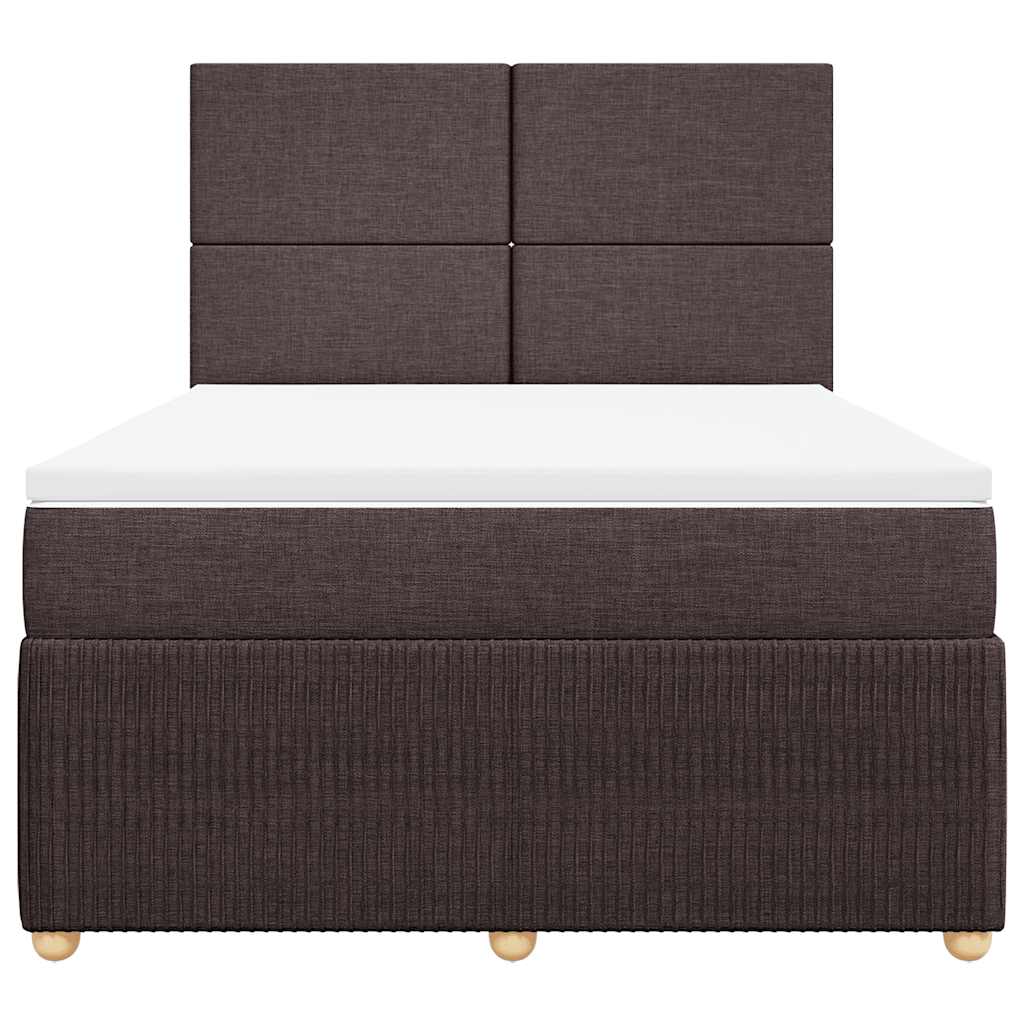 Sommier à lattes de lit avec matelas Marron foncé 160x200 cm - XIOS
