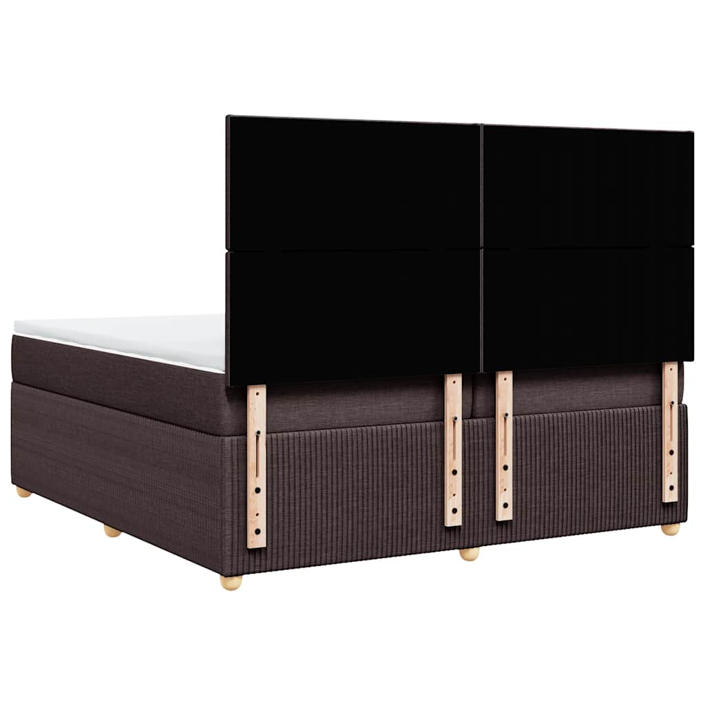 Sommier à lattes de lit avec matelas Marron foncé 200x200 cm - XIOS