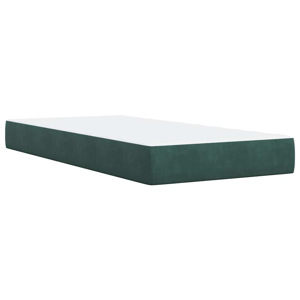 Sommier à lattes de lit et matelas Vert foncé 80x200 cm Velours - XIOS