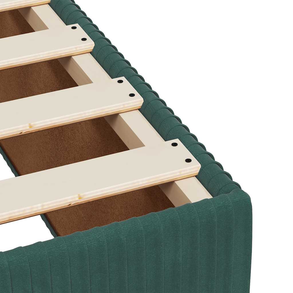 Sommier à lattes de lit et matelas Vert foncé 80x200 cm Velours - XIOS
