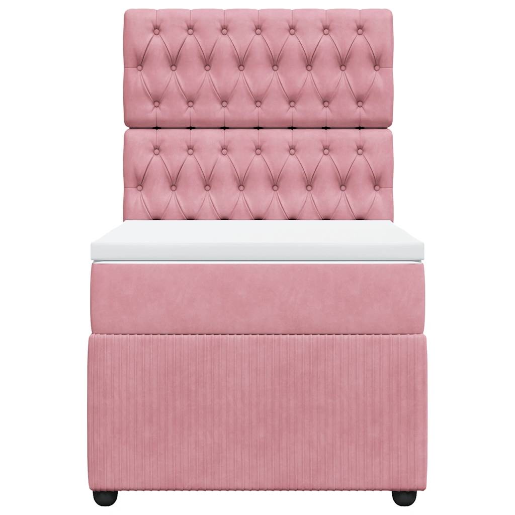 Sommier à lattes de lit et matelas Rose 80x200 cm Velours - XIOS