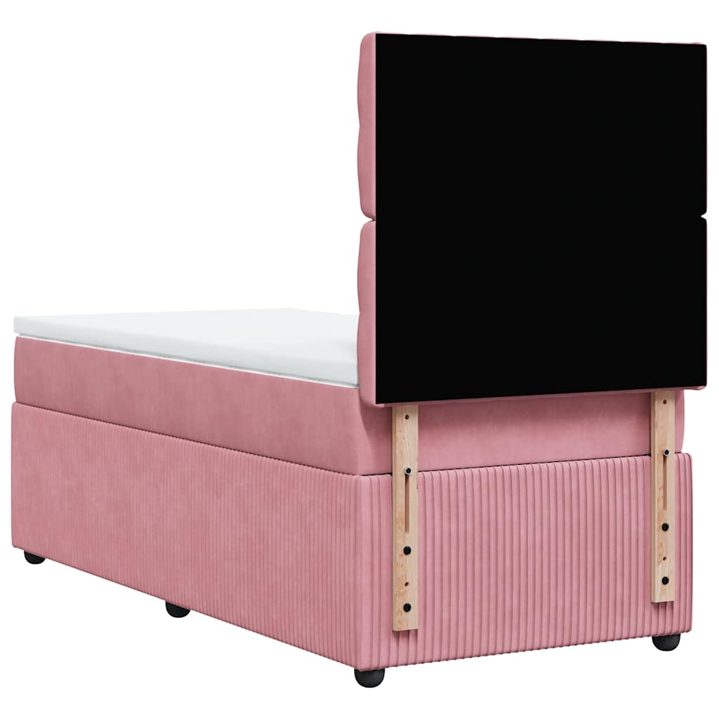 Sommier à lattes de lit et matelas Rose 80x200 cm Velours - XIOS