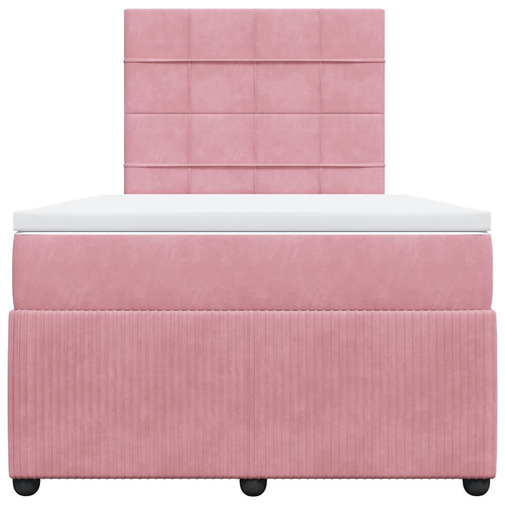 Sommier à lattes de lit avec matelas Rose 120x200 cm Velours - XIOS