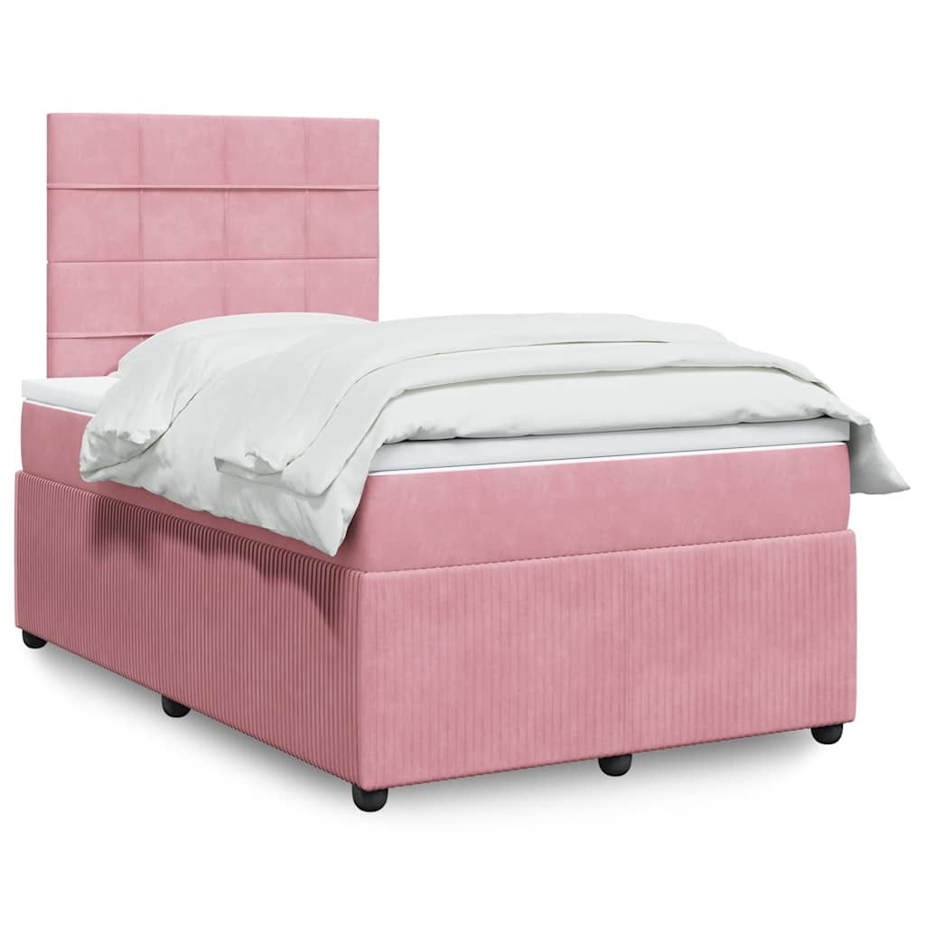 Sommier à lattes de lit avec matelas Rose 120x200 cm Velours - XIOS
