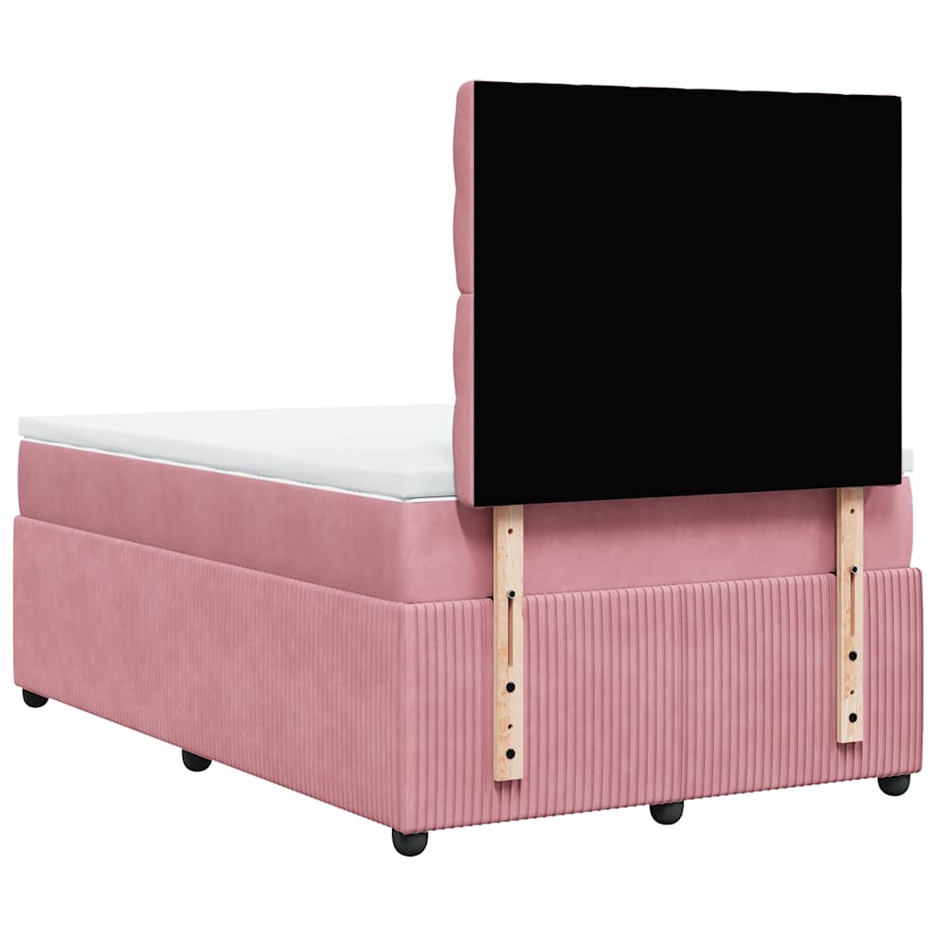 Sommier à lattes de lit avec matelas Rose 120x200 cm Velours - XIOS