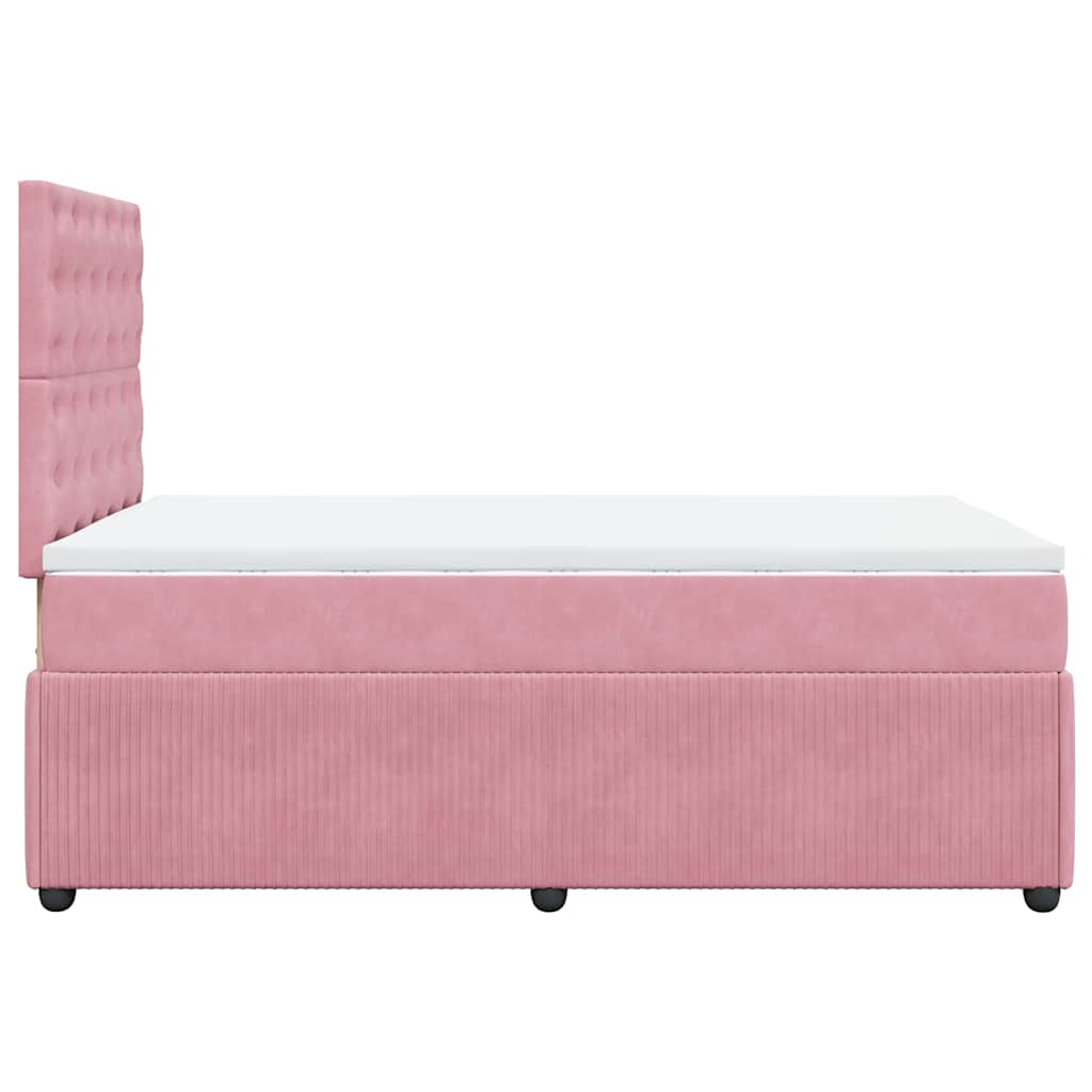 Sommier à lattes de lit avec matelas Rose 120x200 cm Velours - XIOS
