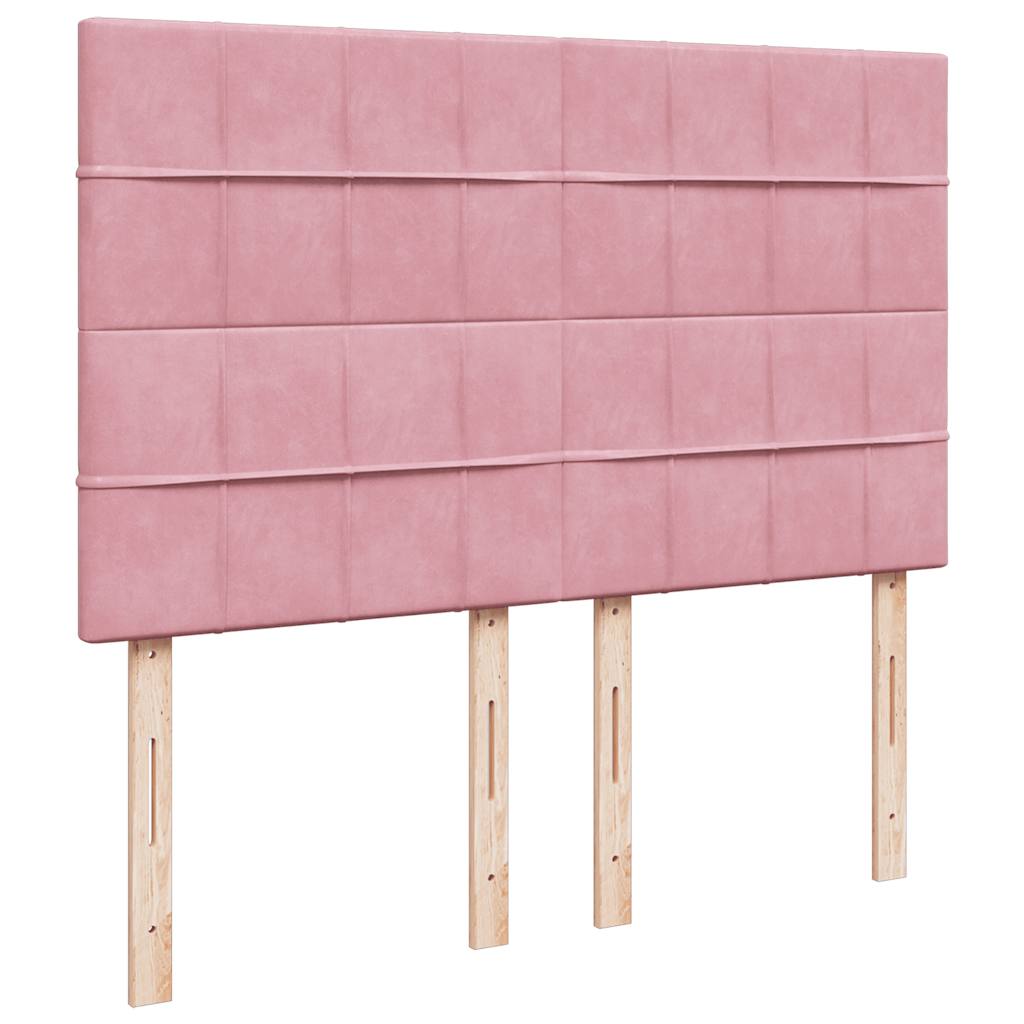 Sommier à lattes de lit avec matelas Rose 140x190 cm Velours - XIOS