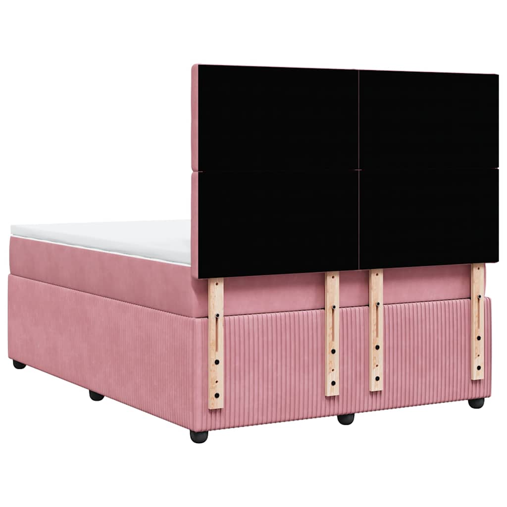 Sommier à lattes de lit avec matelas Rose 140x200 cm Velours - XIOS