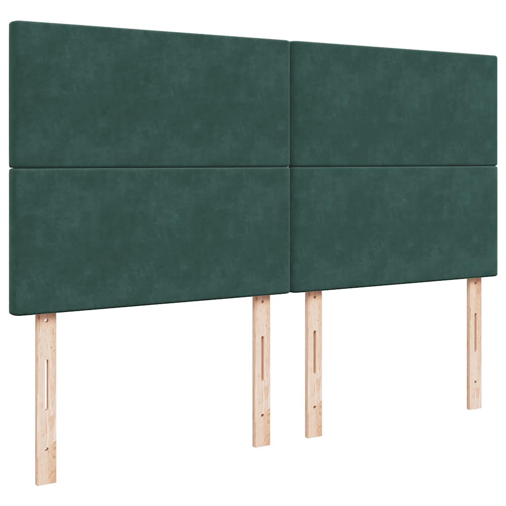 Sommier à lattes de lit et matelas Vert foncé 180x200cm Velours - XIOS