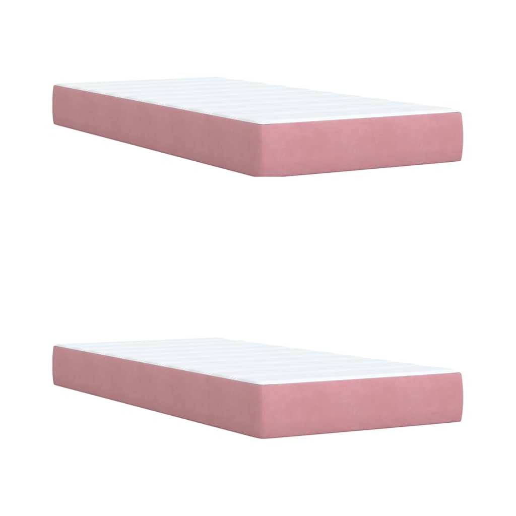 Sommier à lattes de lit avec matelas Rose 200x200 cm Velours - XIOS