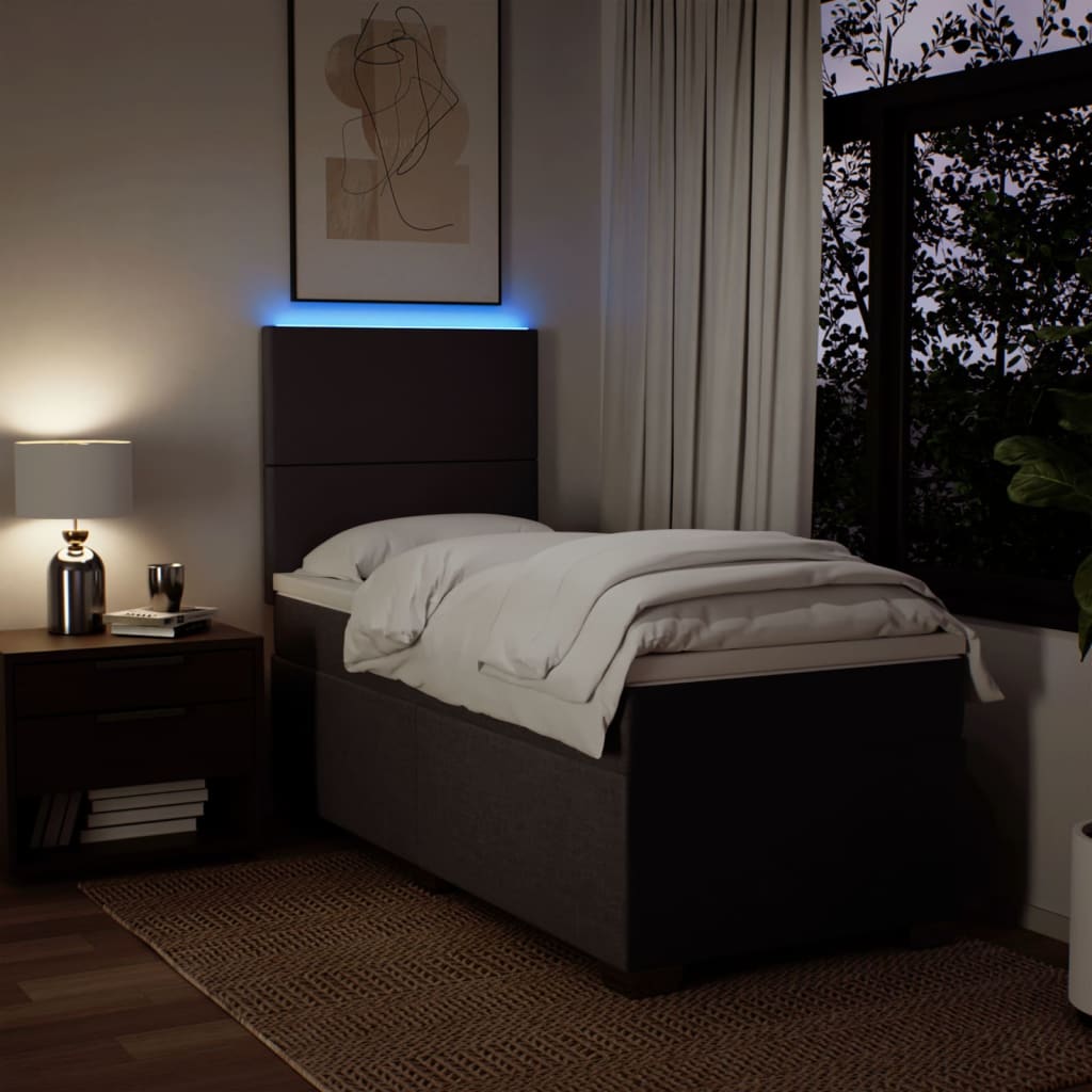 Sommier à lattes de lit avec matelas Marron foncé 80x200 cm - XIOS