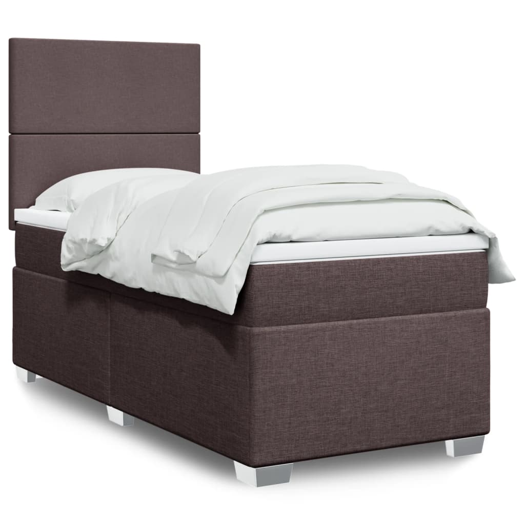 Sommier à lattes de lit avec matelas Marron foncé 80x200 cm - XIOS