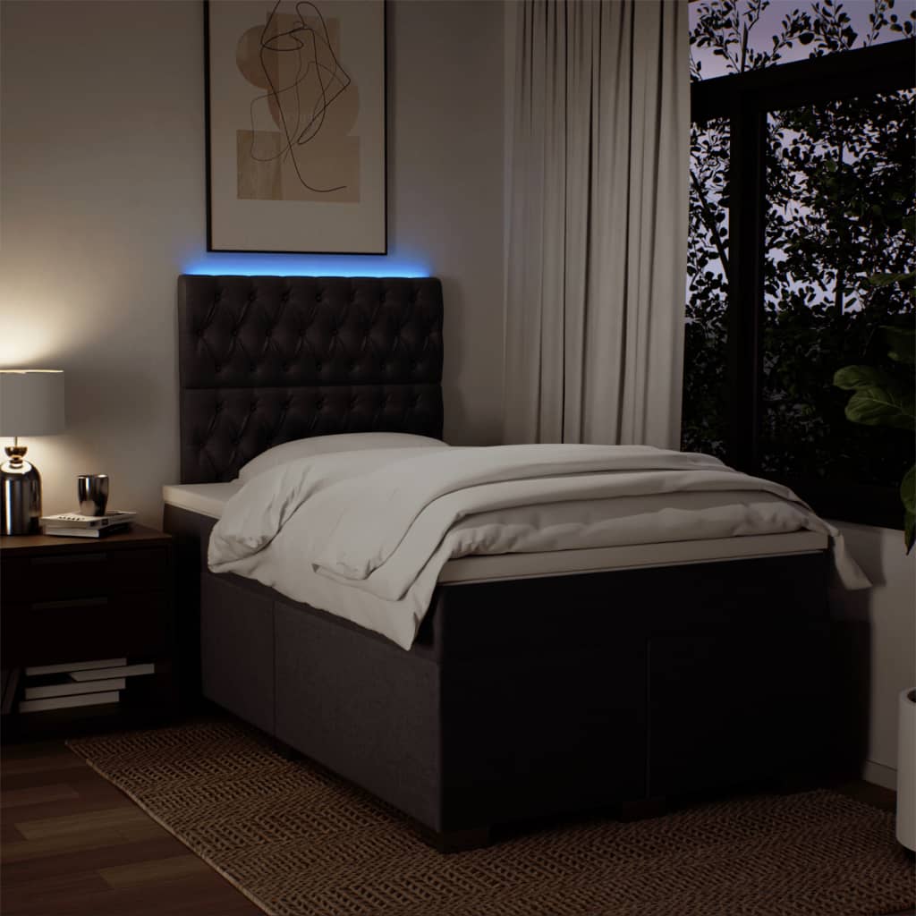 Sommier à lattes de lit avec matelas Marron foncé 120x200 cm - XIOS