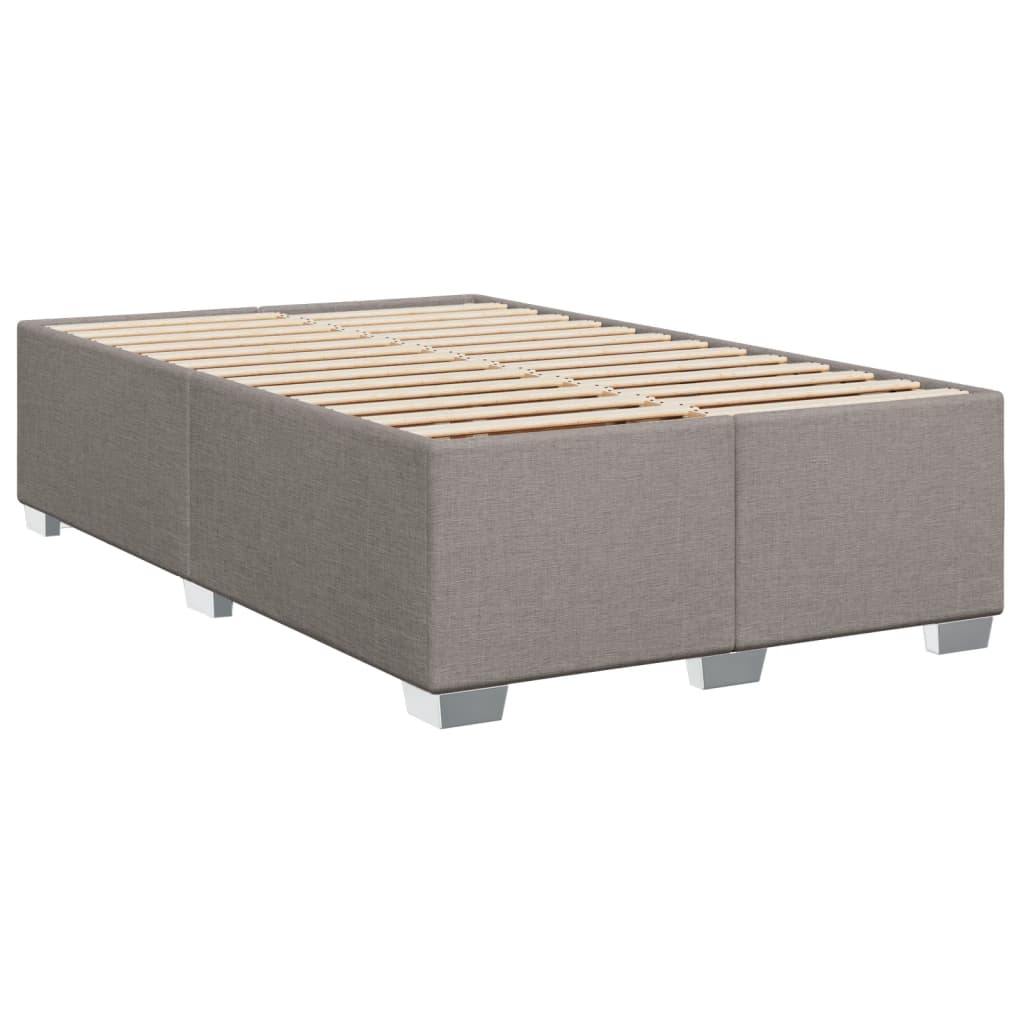 Sommier à lattes de lit avec matelas Taupe 120x200 cm Tissu - XIOS