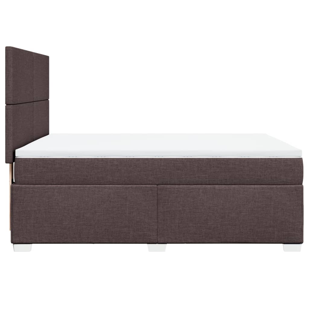 Sommier à lattes de lit avec matelas Marron foncé 140x190 cm - XIOS