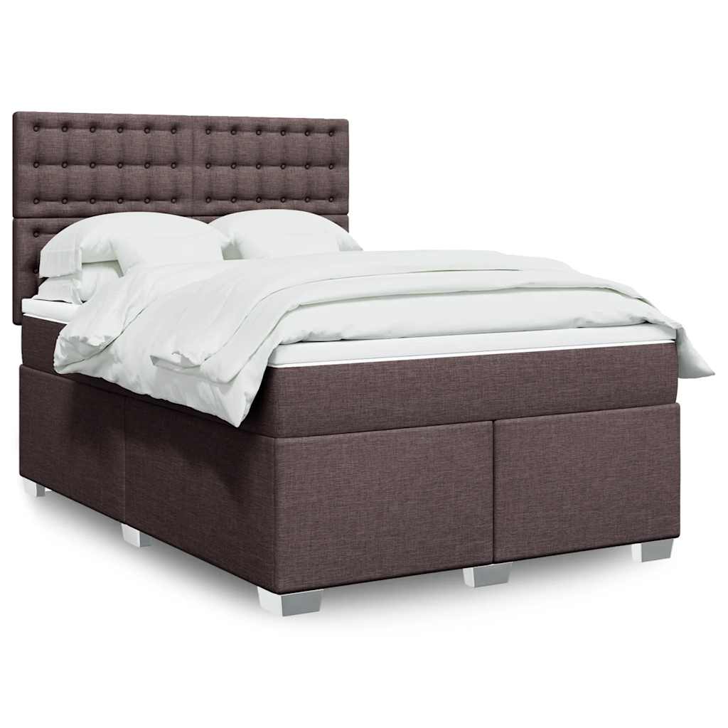 Sommier à lattes de lit avec matelas Marron foncé 140x190 cm - XIOS
