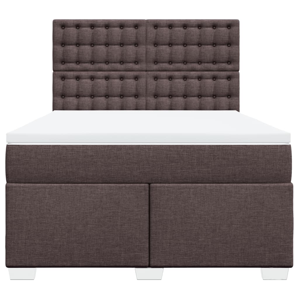 Sommier à lattes de lit avec matelas Marron foncé 160x200 cm - XIOS