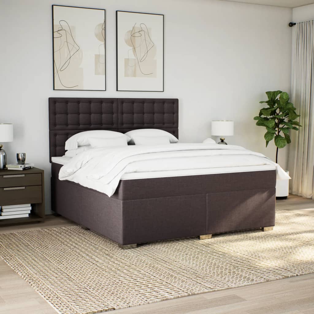 Sommier à lattes de lit avec matelas Marron foncé 180x200 cm - XIOS
