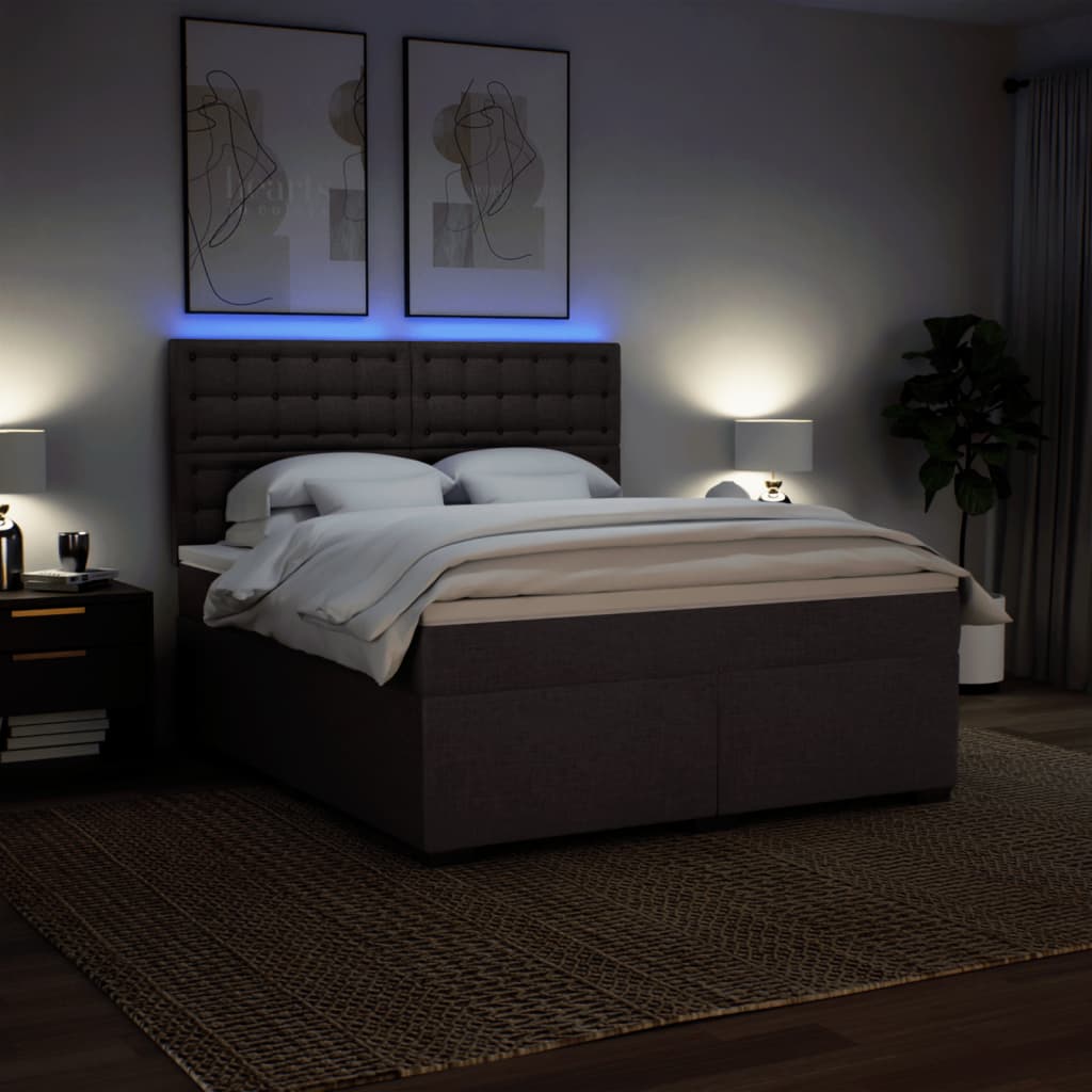 Sommier à lattes de lit avec matelas Marron foncé 180x200 cm - XIOS