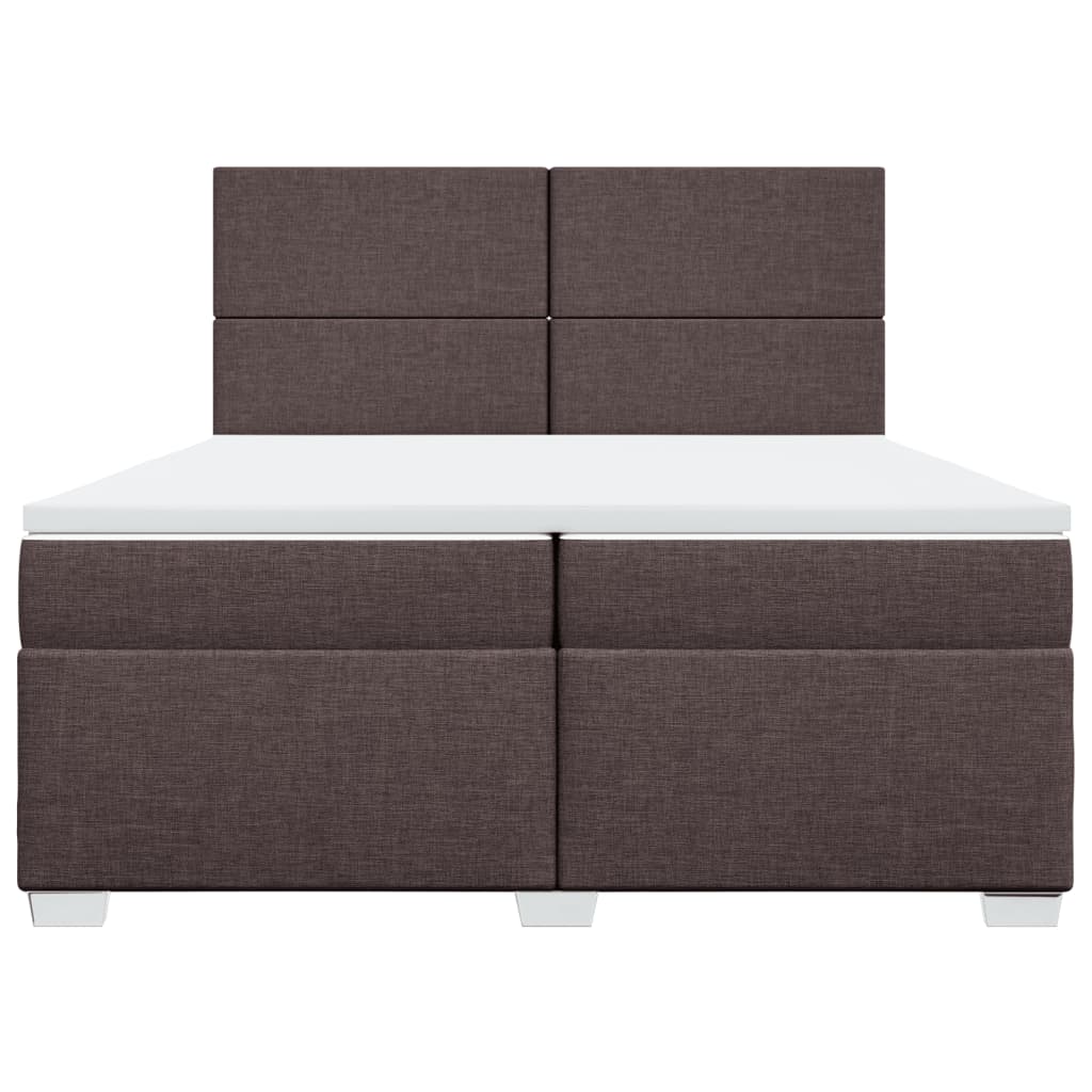 Sommier à lattes de lit avec matelas Marron foncé 200x200 cm - XIOS