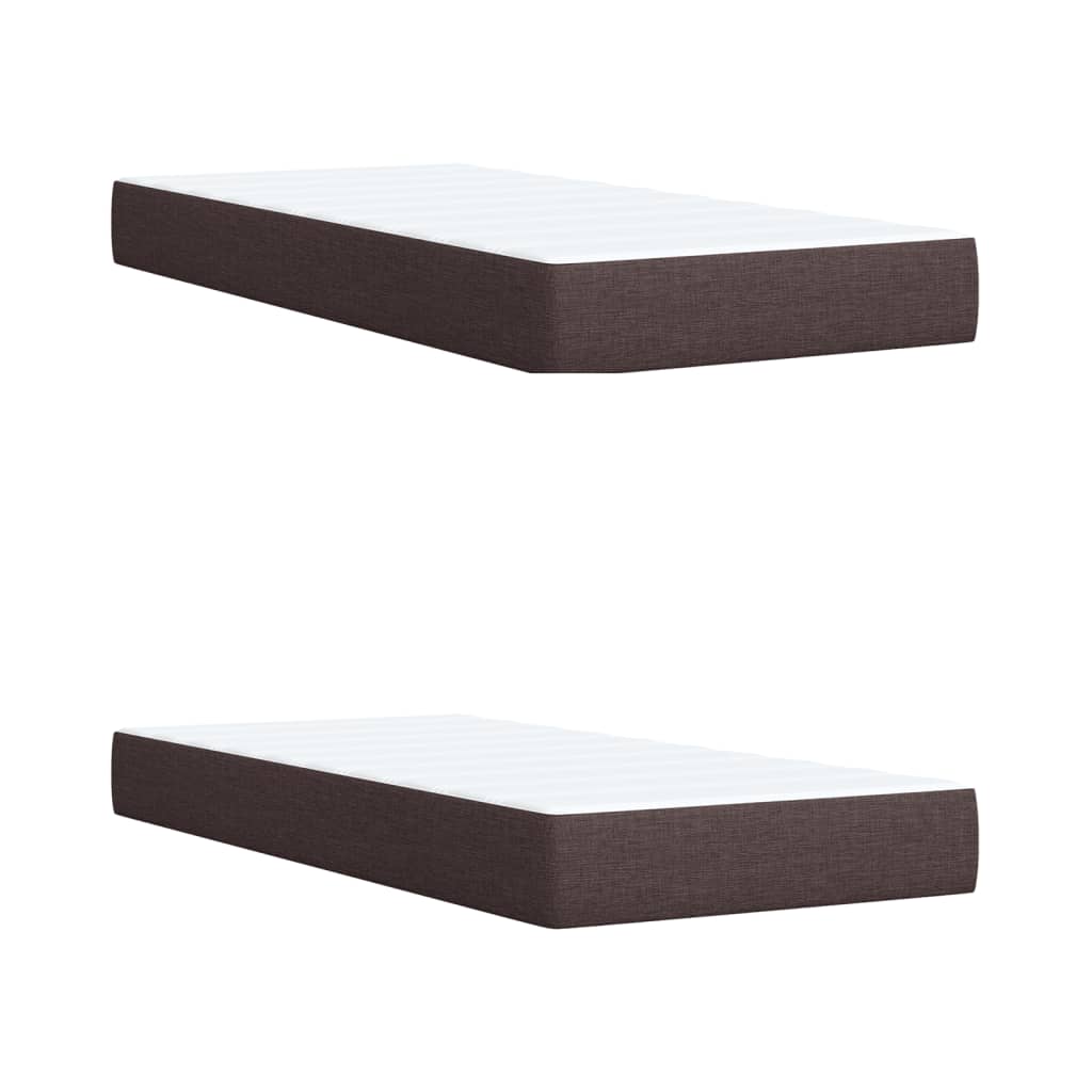Sommier à lattes de lit avec matelas Marron foncé 200x200 cm - XIOS