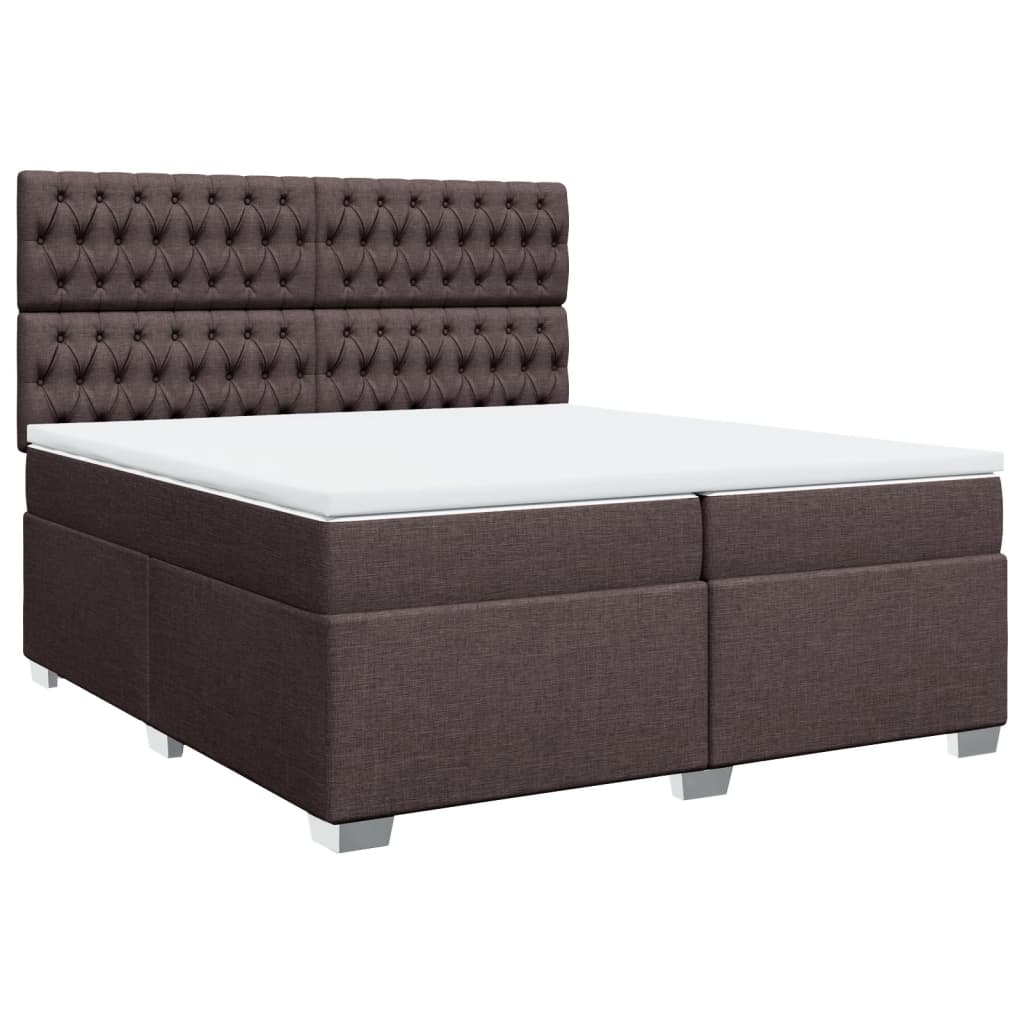Sommier à lattes de lit avec matelas Marron foncé 200x200 cm - XIOS