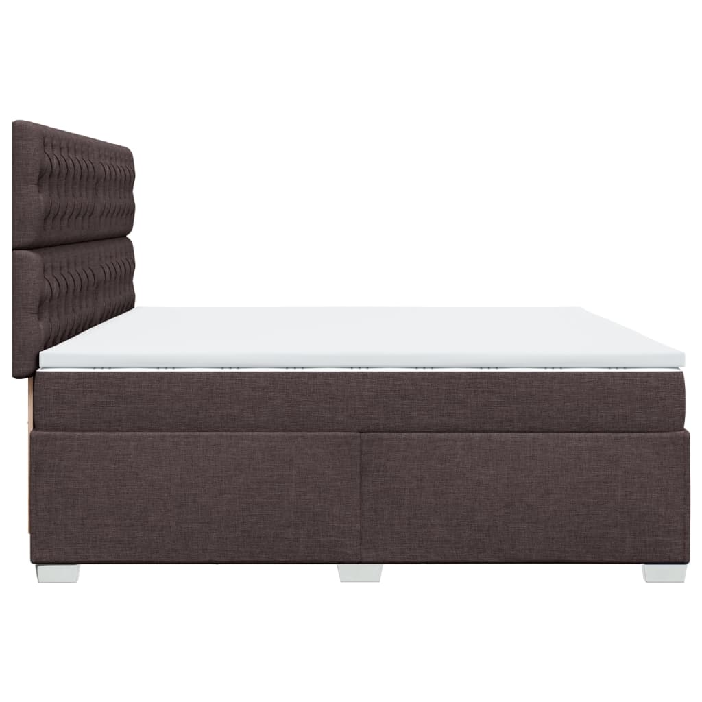 Sommier à lattes de lit avec matelas Marron foncé 200x200 cm - XIOS