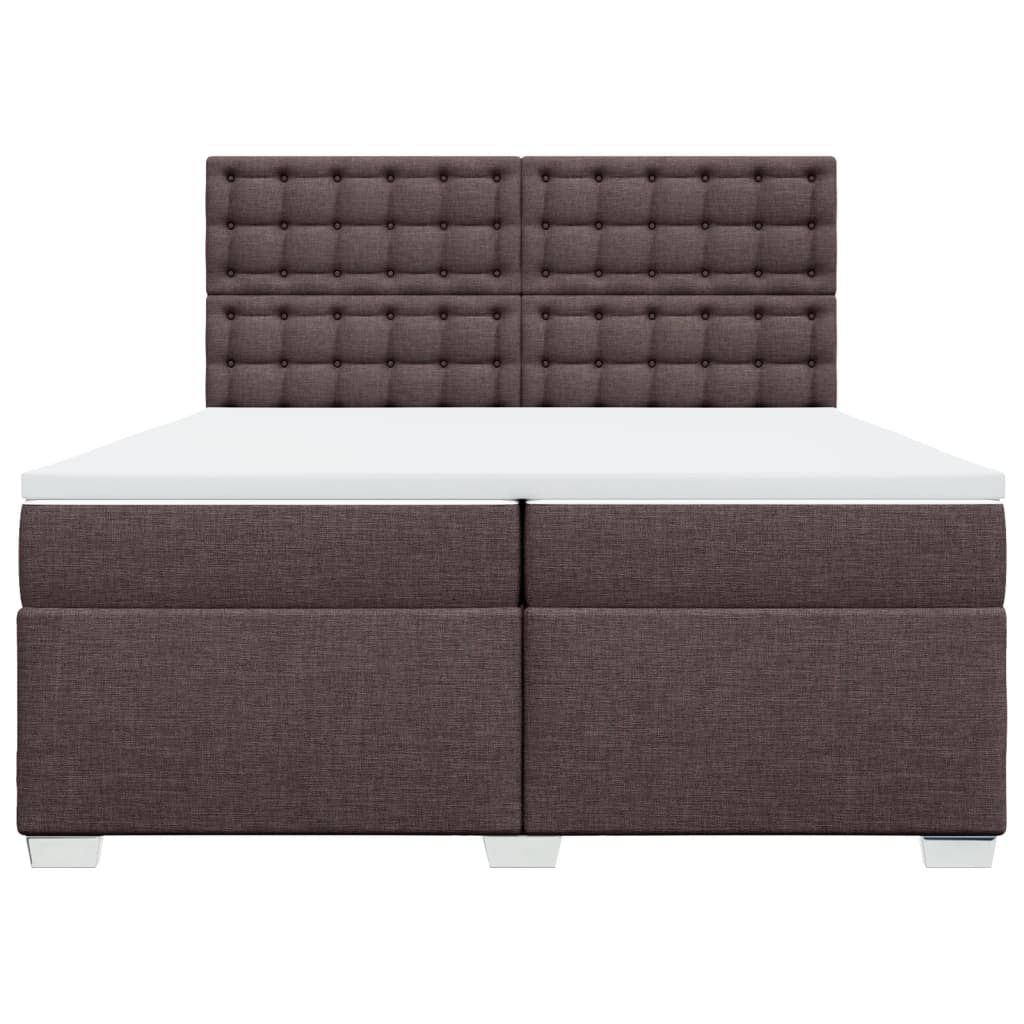 Sommier à lattes de lit avec matelas Marron foncé 200x200 cm - XIOS