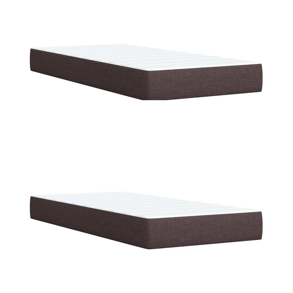 Sommier à lattes de lit avec matelas Marron foncé 200x200 cm - XIOS