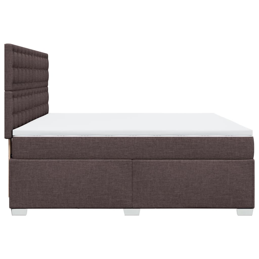 Sommier à lattes de lit avec matelas Marron foncé 200x200 cm - XIOS