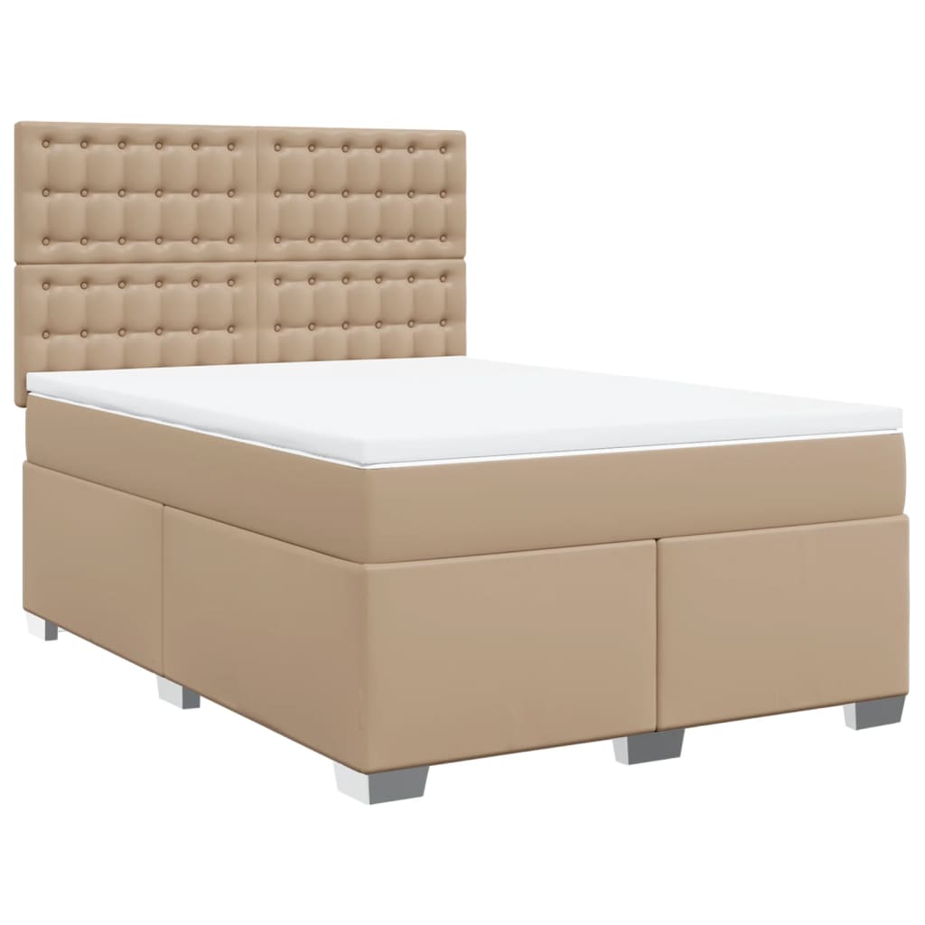 Sommier à lattes de lit avec matelas Cappuccino 140x200 cm - XIOS