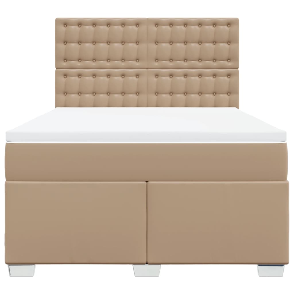 Sommier à lattes de lit avec matelas Cappuccino 140x200 cm - XIOS