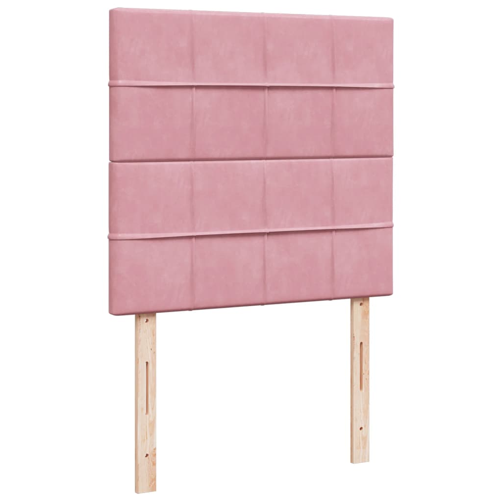 Sommier à lattes de lit avec matelas Rose 90x200 cm Velours - XIOS