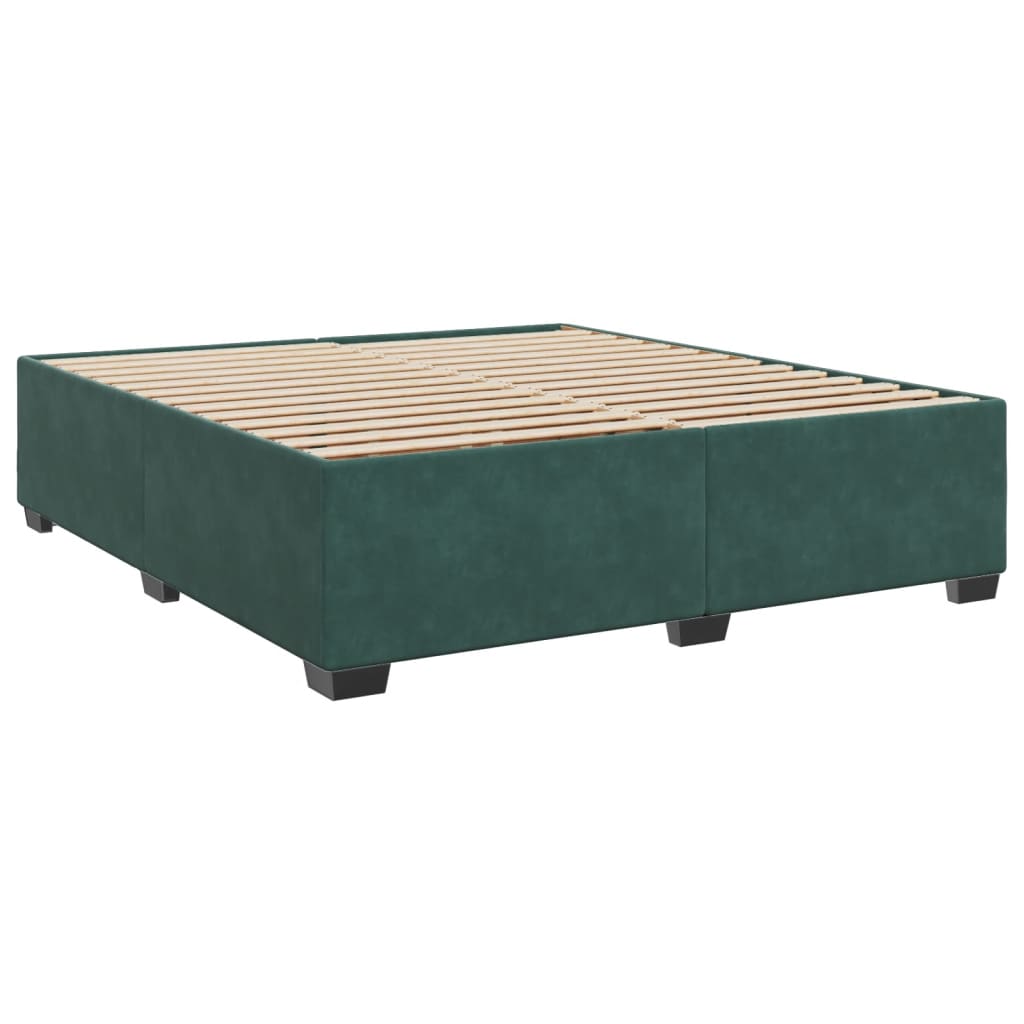 Sommier à lattes de lit et matelas Vert foncé 180x200cm Velours - XIOS