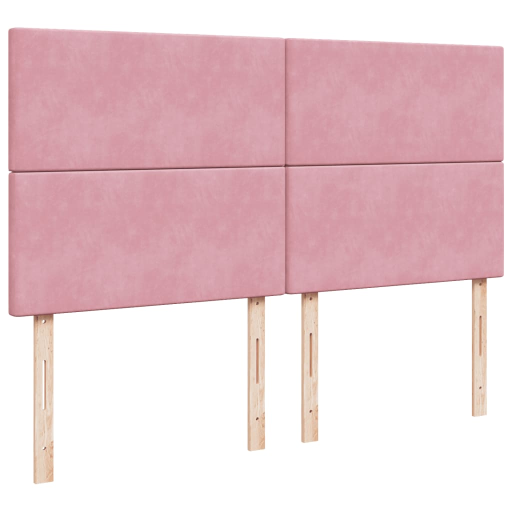 Sommier à lattes de lit avec matelas Rose 200x200 cm Velours - XIOS