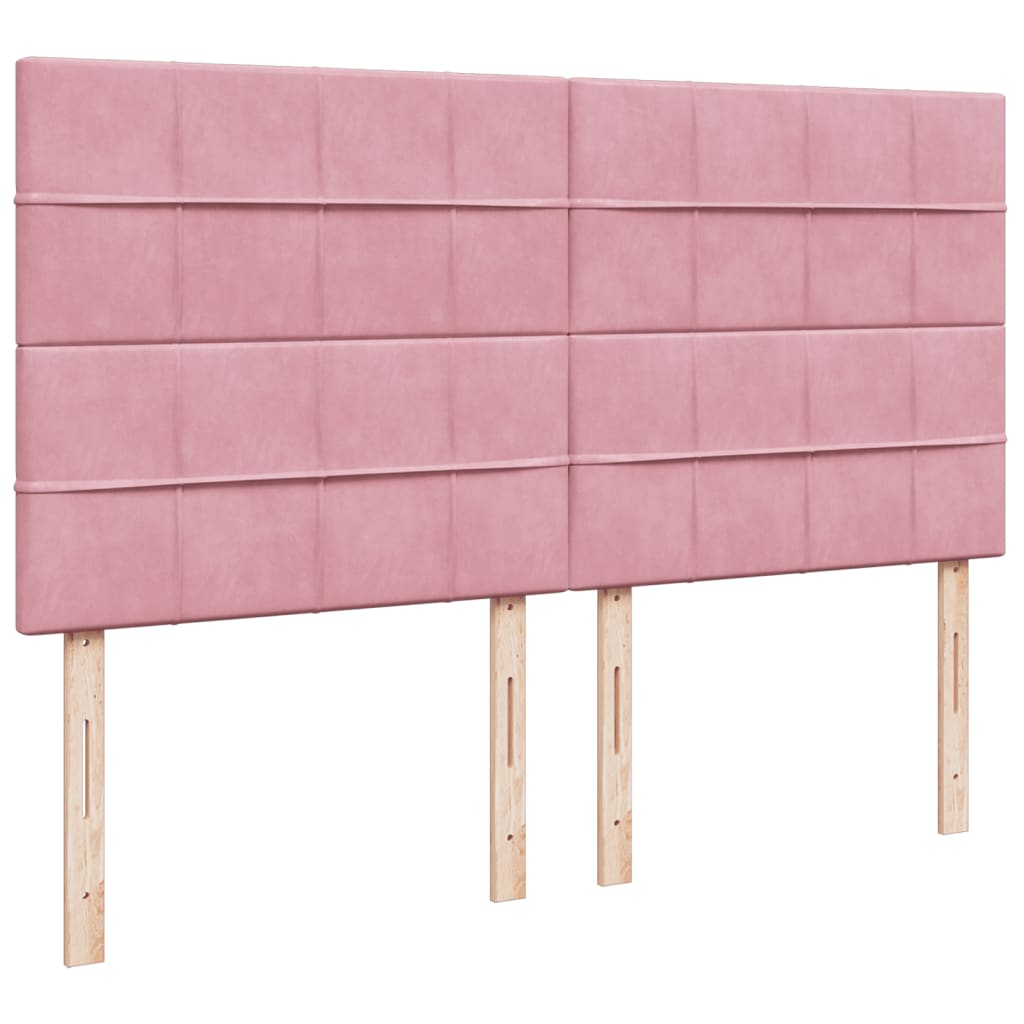 Sommier à lattes de lit avec matelas Rose 200x200 cm Velours - XIOS