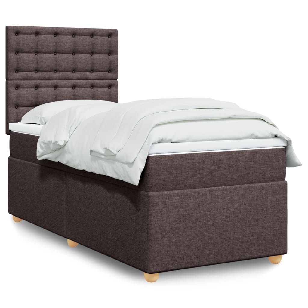 Sommier à lattes de lit avec matelas Marron foncé 80x200 cm - XIOS