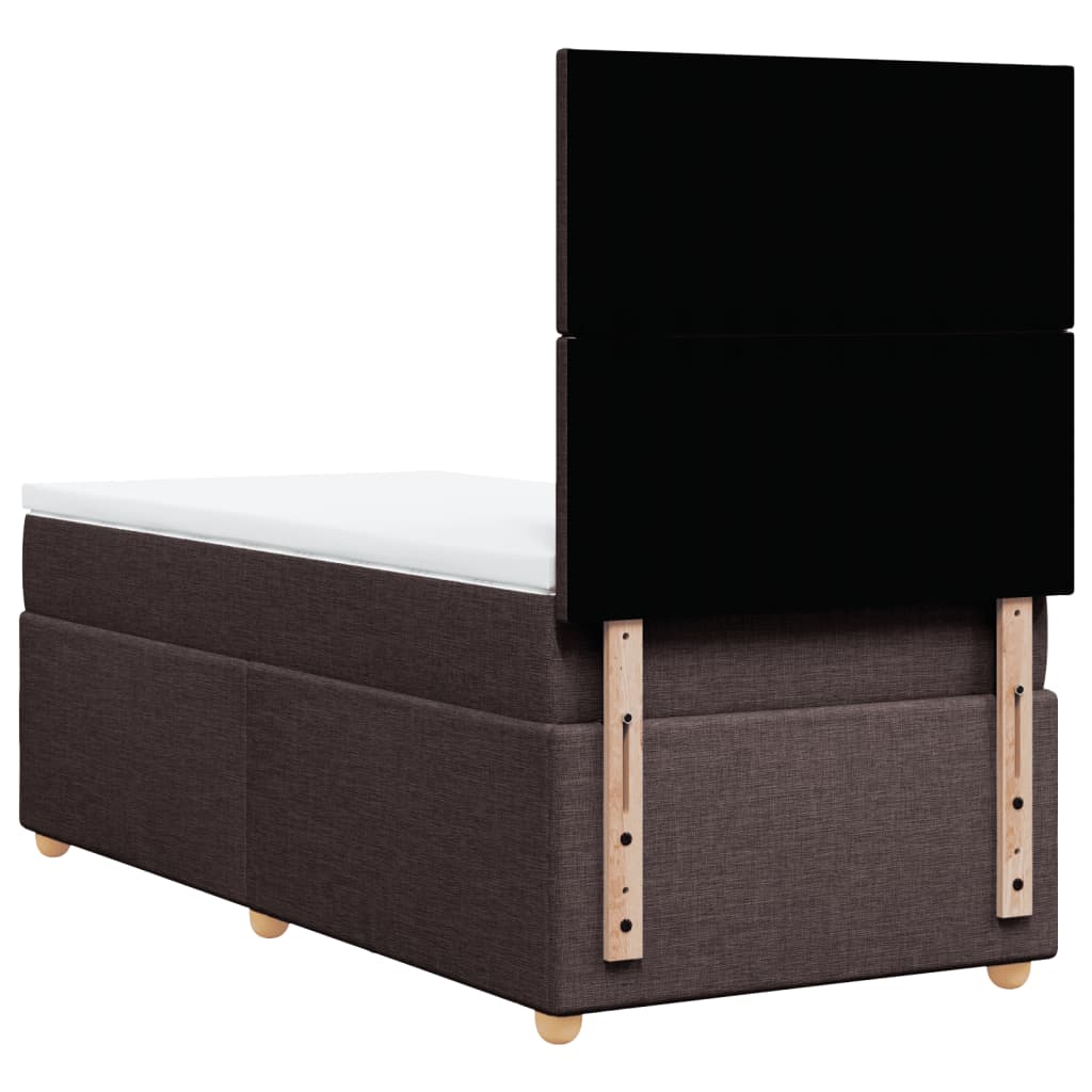 Sommier à lattes de lit avec matelas Marron foncé 100x200 cm - XIOS