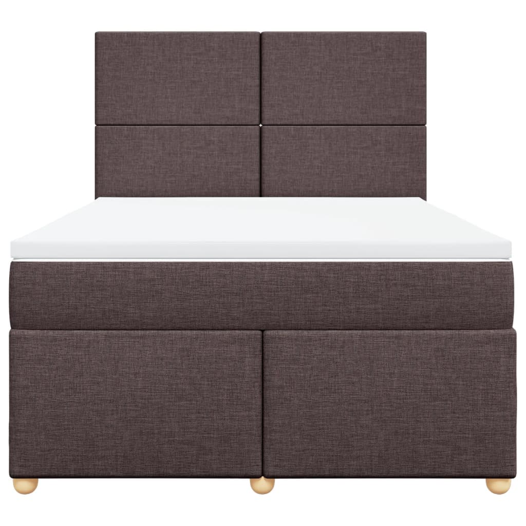 Sommier à lattes de lit avec matelas Marron foncé 140x190 cm - XIOS