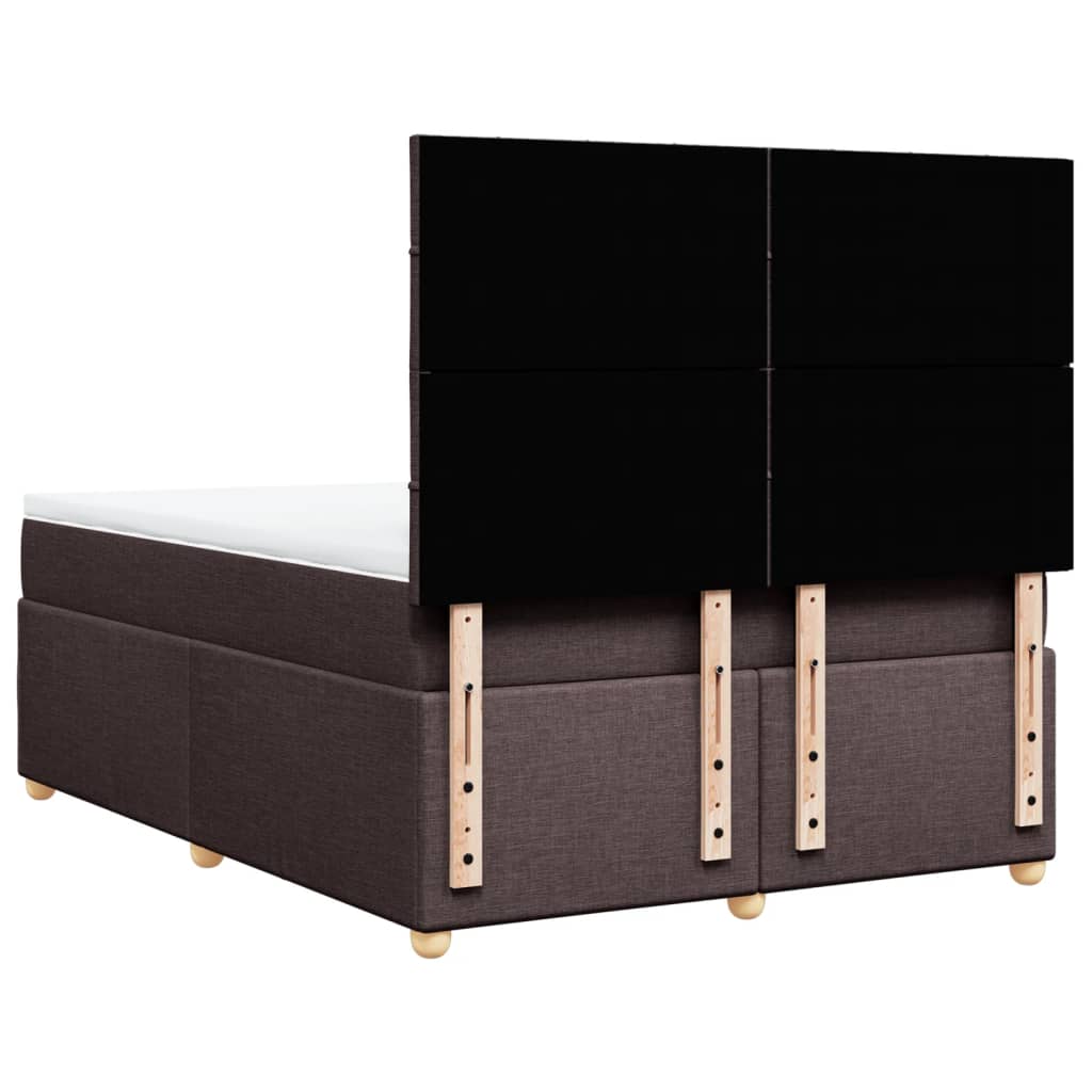 Sommier à lattes de lit avec matelas Marron foncé 140x190 cm - XIOS