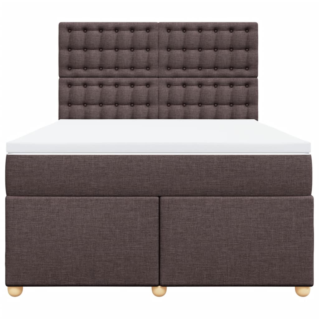 Sommier à lattes de lit avec matelas Marron foncé 140x190 cm - XIOS