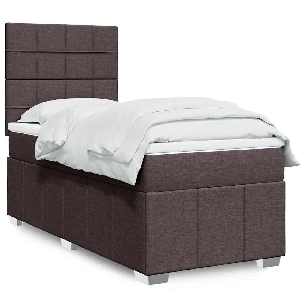 Sommier à lattes de lit avec matelas Marron foncé 90x200 cm - XIOS