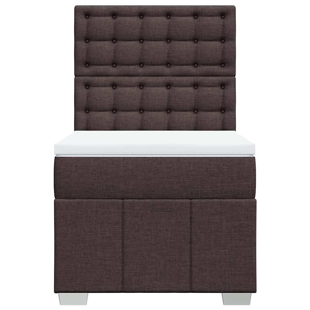 Sommier à lattes de lit avec matelas Marron foncé 90x200 cm - XIOS