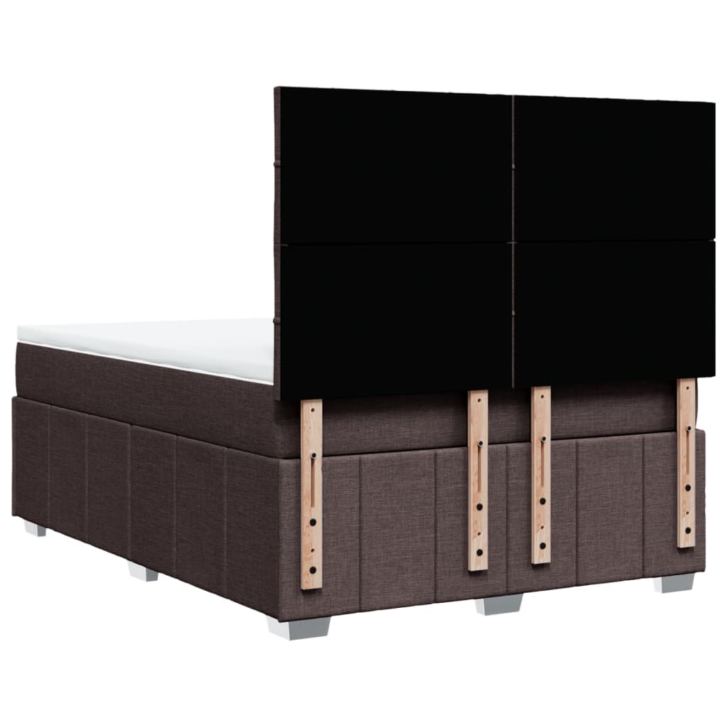 Sommier à lattes de lit avec matelas Marron foncé 140x190 cm - XIOS