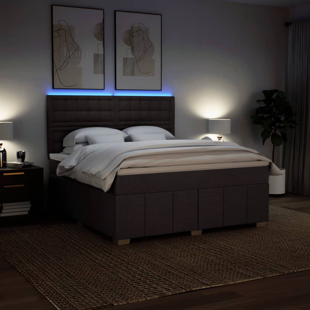 Sommier à lattes de lit avec matelas Marron foncé 180x200 cm - XIOS