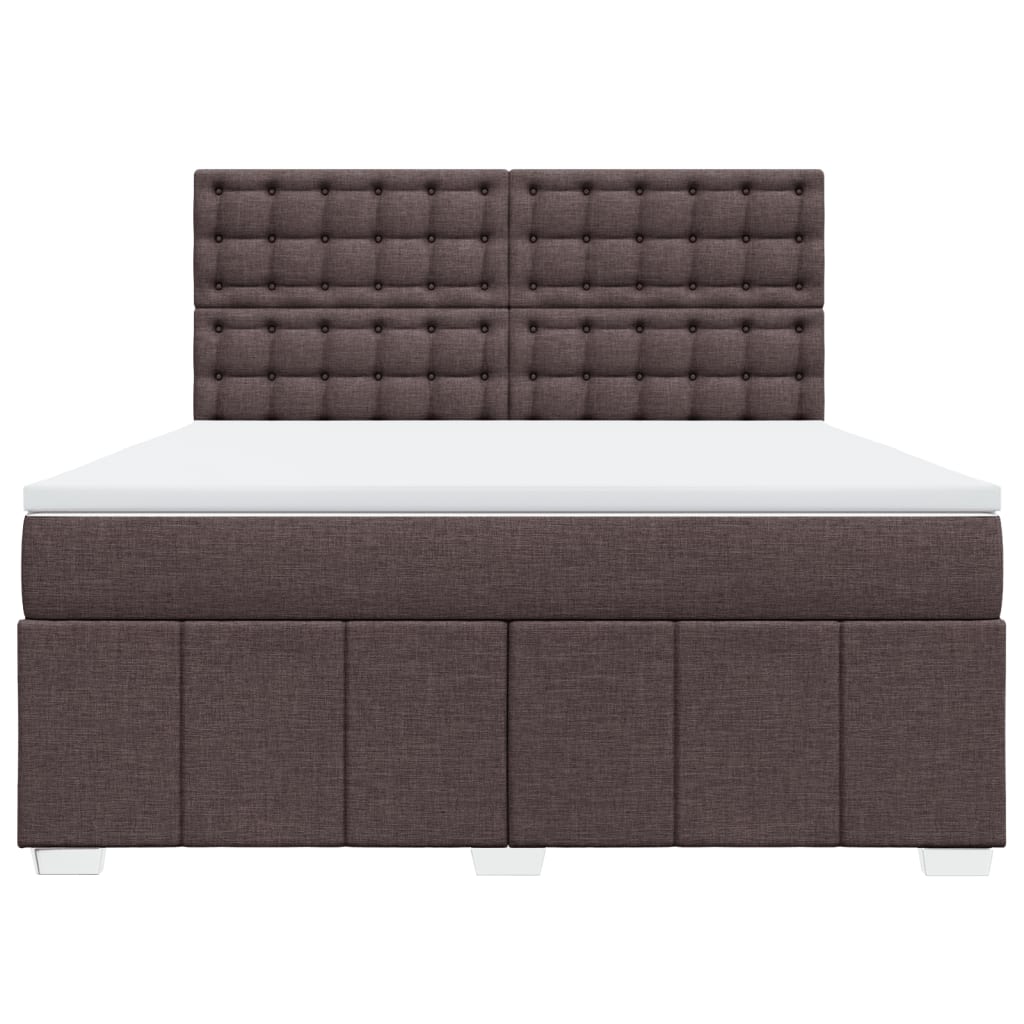 Sommier à lattes de lit avec matelas Marron foncé 180x200 cm - XIOS